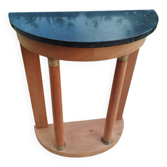 Console ancienne style empire avec plateau marbre