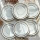 12 Vintage Terre de Fer White Plates + Small Gold White Porcelain Plates LIMOGES