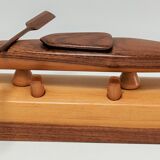 Kayak scale model violet wood