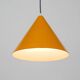 Original 1970s orange metal pendant lamp by Louis Poulsen model Billiard