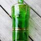 Green glass decanter