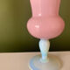Pink opaline vase
