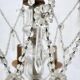 Bronze 8-Light Chandelier with Crystal Pendants