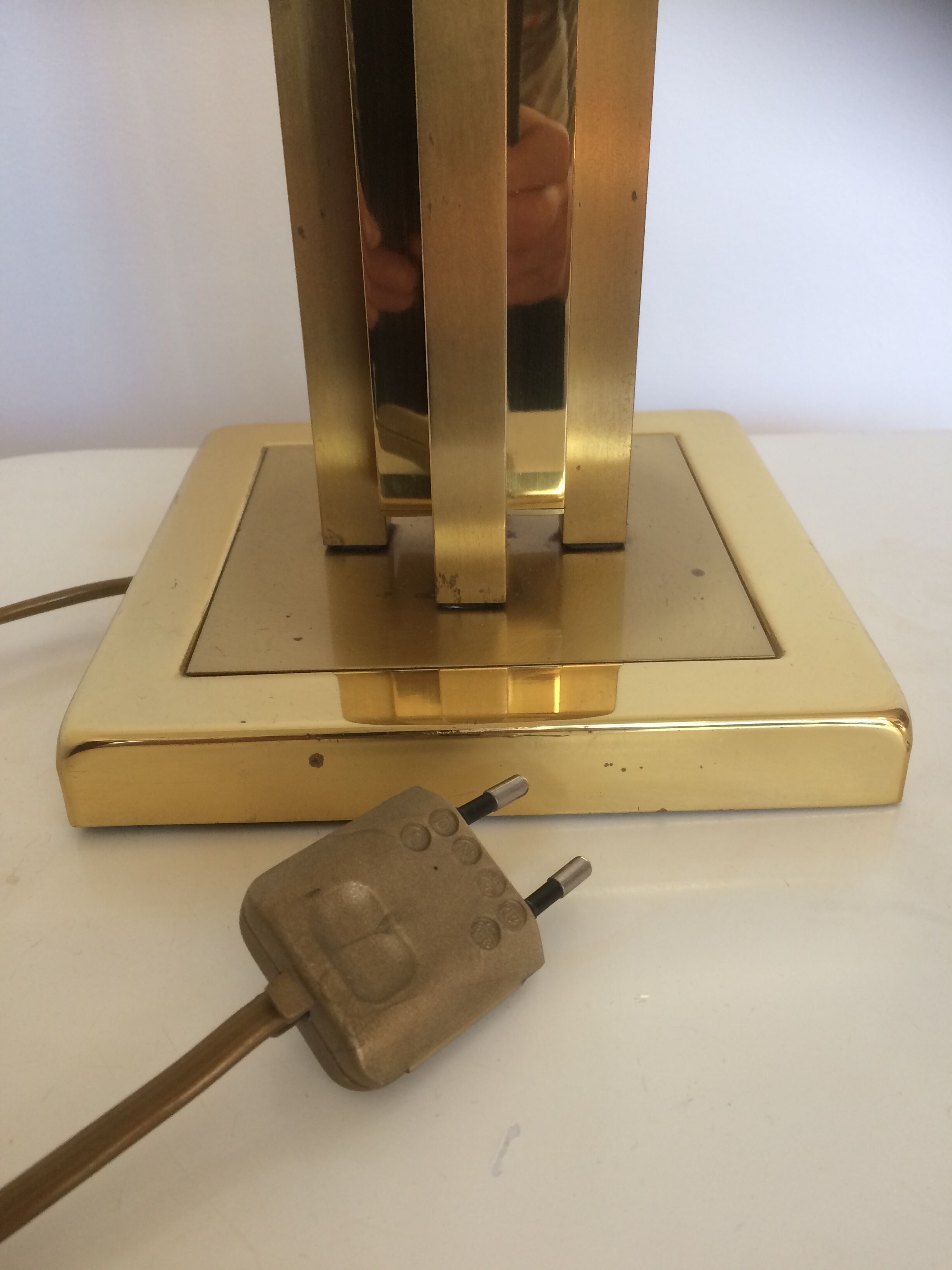 Vintage brass table lamp from Herda Netherlands, 1970