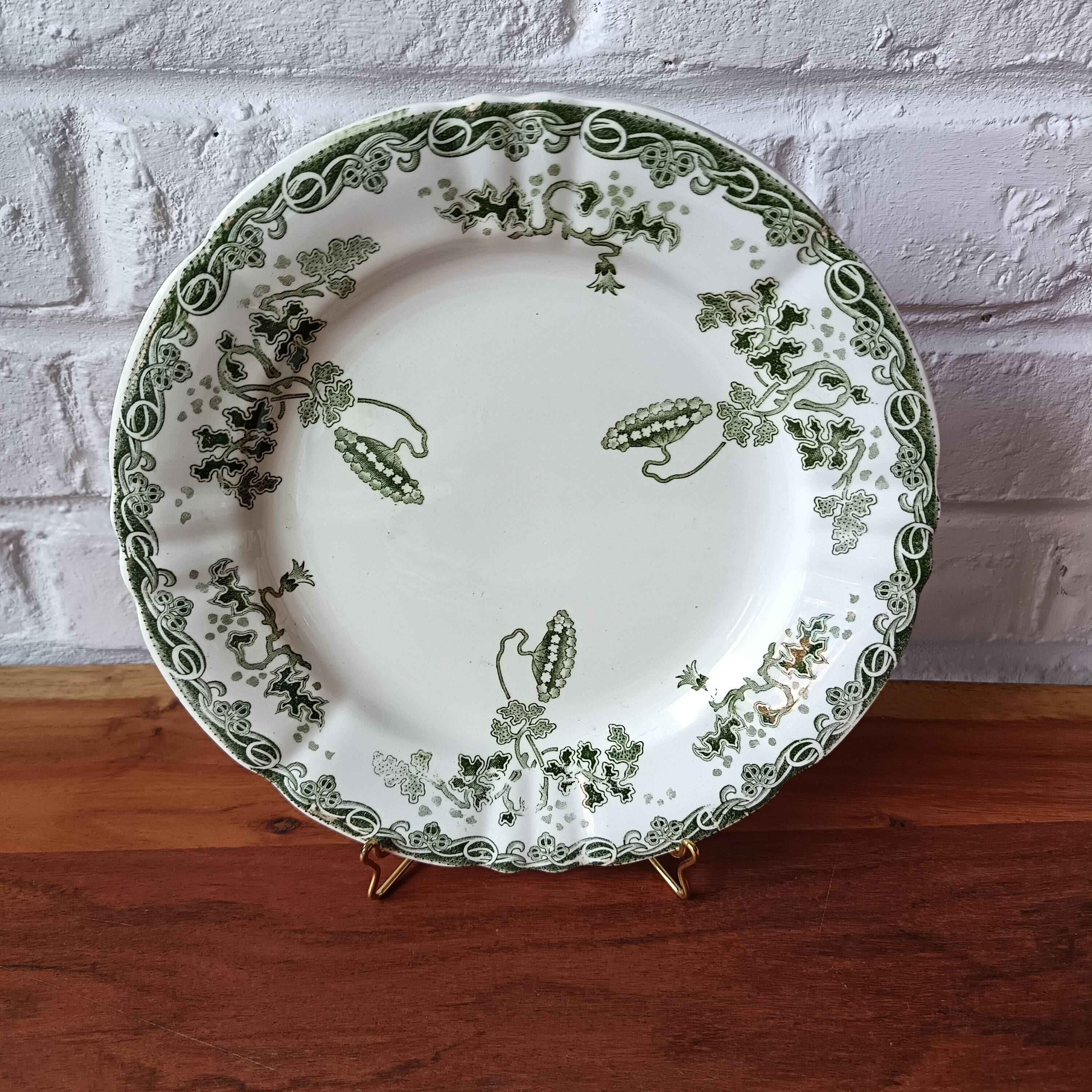 6 assiettes plates  anciennes Hamage Moulin des loups