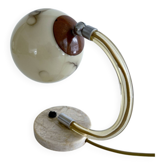 Art deco bakelite glass marble lamp