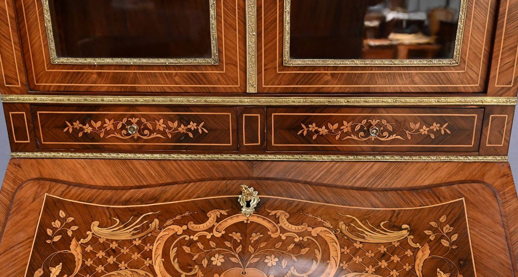 Bureau scriban en palissandre, époque Napoléon III – 2ème partie XIXe