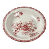 Large hollow dish "Fontange", Sarreguemines, ironstone, 19th-20th century