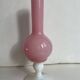 Vase en opaline rose