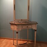 Coiffeuse de princesse vintage année 1960 de style baroque louis XVI