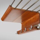 Mid-century coatrack by De Coene in bent plywood, Belgium 1960
