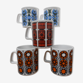 Tasses Mug vintage années 1960 porcelaine anglaise