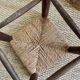 Tabouret en paille et bois