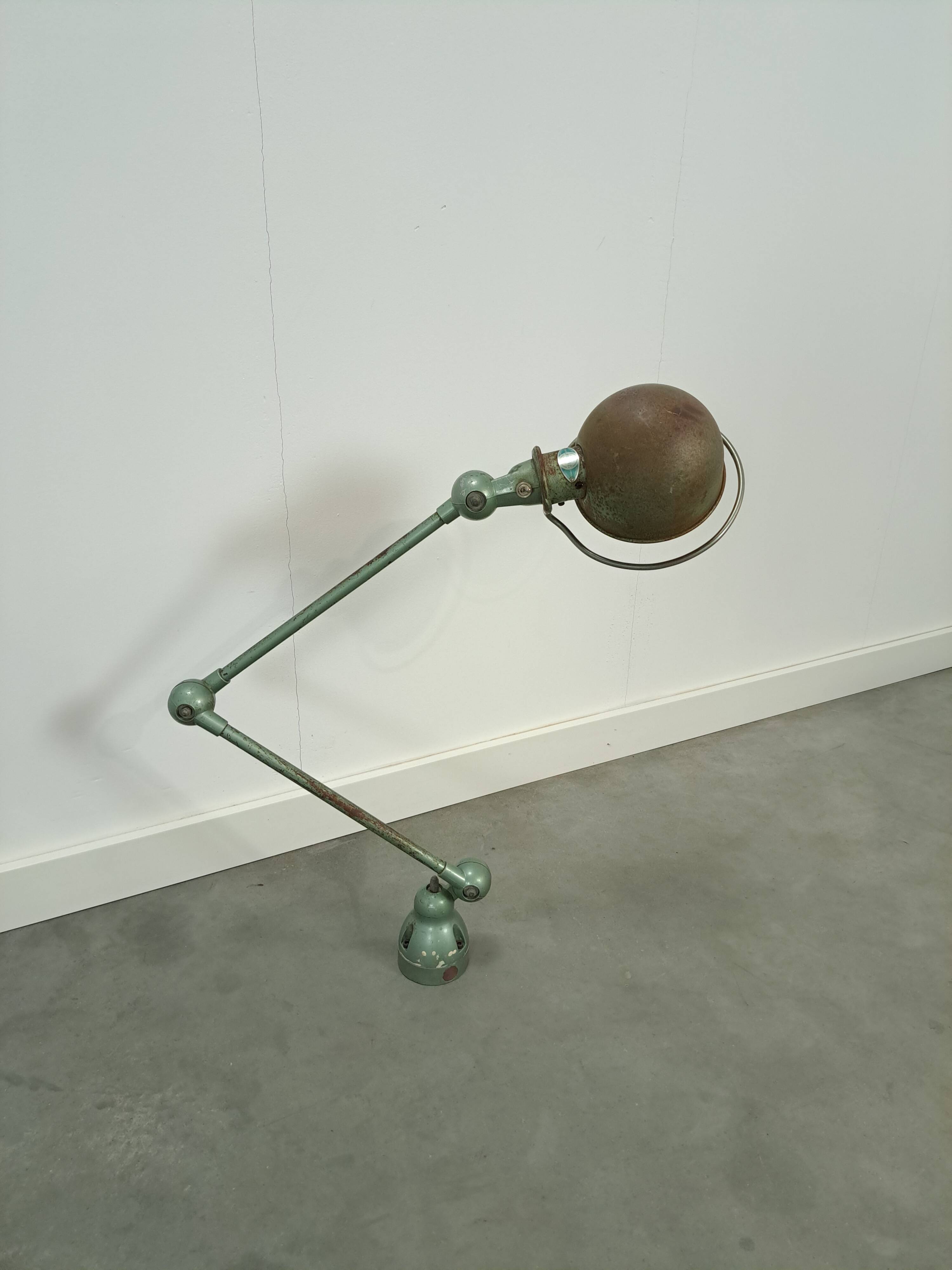 Vintage originele industriële Jielde lamp 2 armen