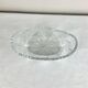 Oval glass bowl, empty pockets