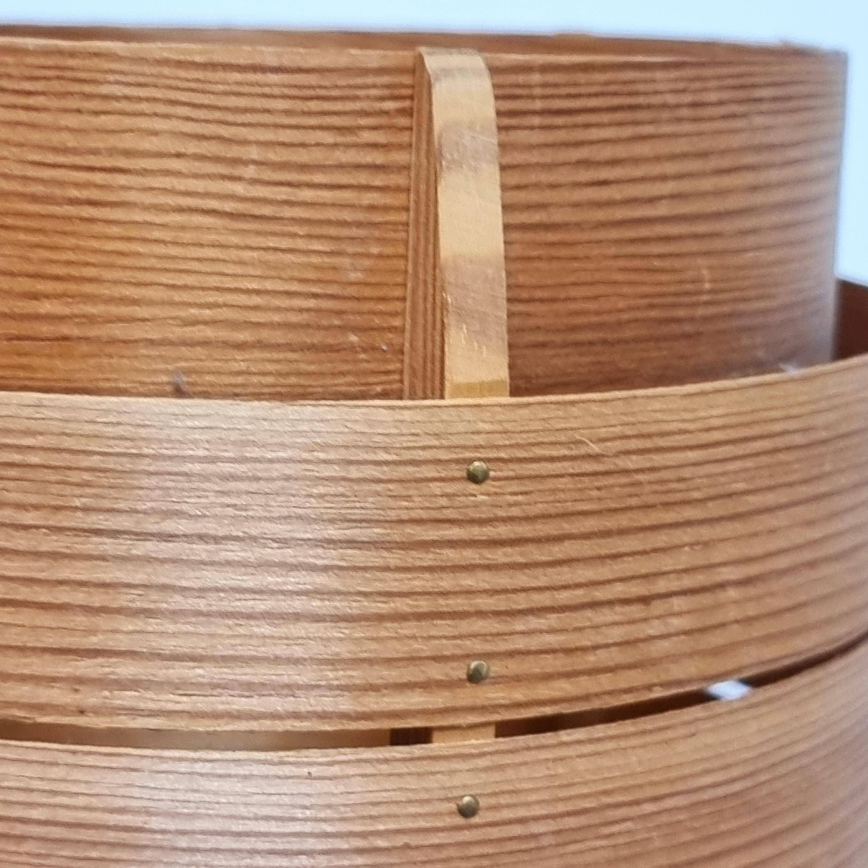Large pine wall light by Hans Agne Jakobsson, Markaryd, Sweden, Modern Scandinavian.