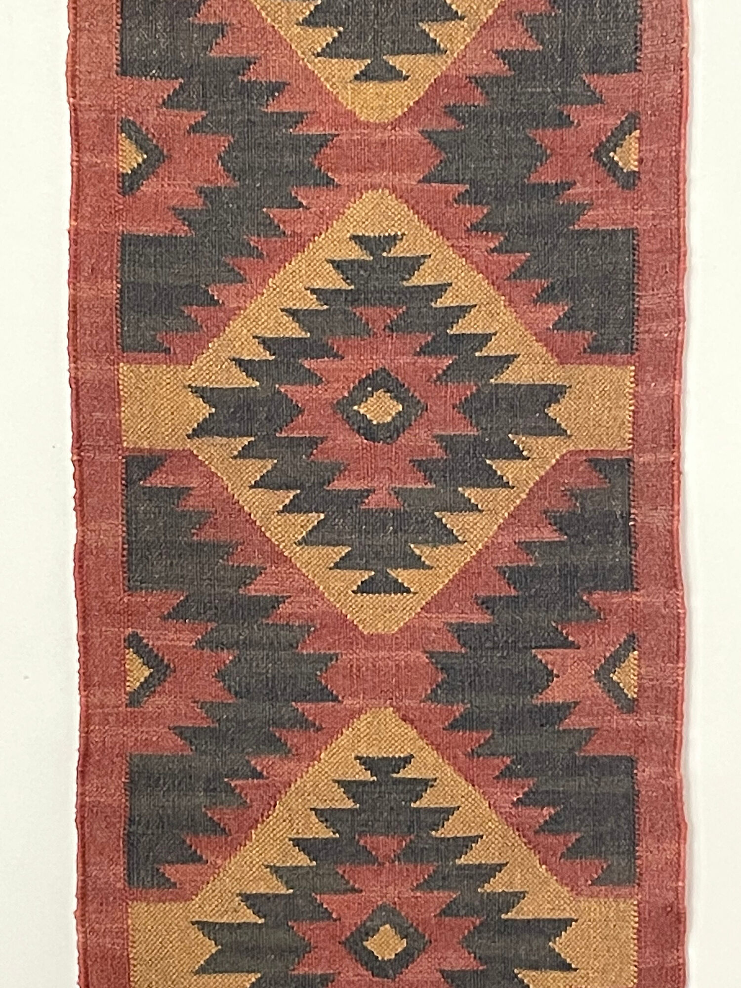 2 x 6 jute handwoven kilim runner dhurrie rug, indian