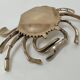 Vintage solid brass crab