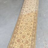 Vintage Beige Grey-Blue Runner Rug