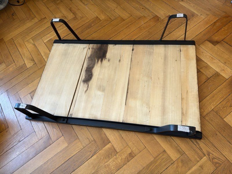 Industrial coffee table type SNCF pallet