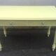 Beautiful 4-person table/or straw yellow desk 1940