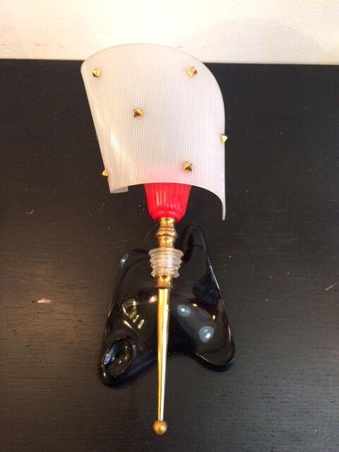 Pair of rockabilly vintage wall sconces