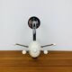 Sputnik wall coat rack, white and chrome, vintage