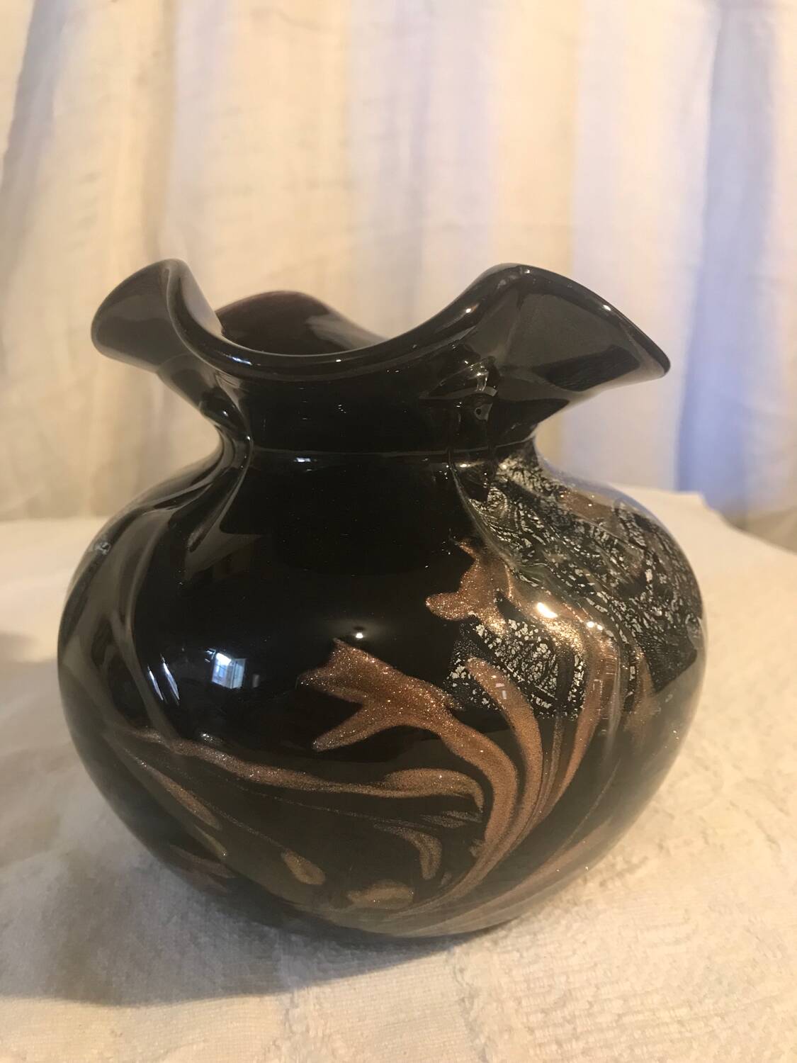 Glass paste vase - Bob le Bleïs