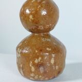 Small vintage one if a kind ceramic vase sphere decor