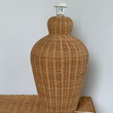 Rattan lamp foot