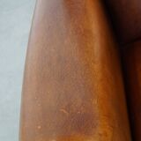 Large sheep leather design armchair