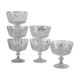 Lot de 6 coupes à champagne en verre