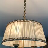 Lustre vintage en laiton à 3 branches