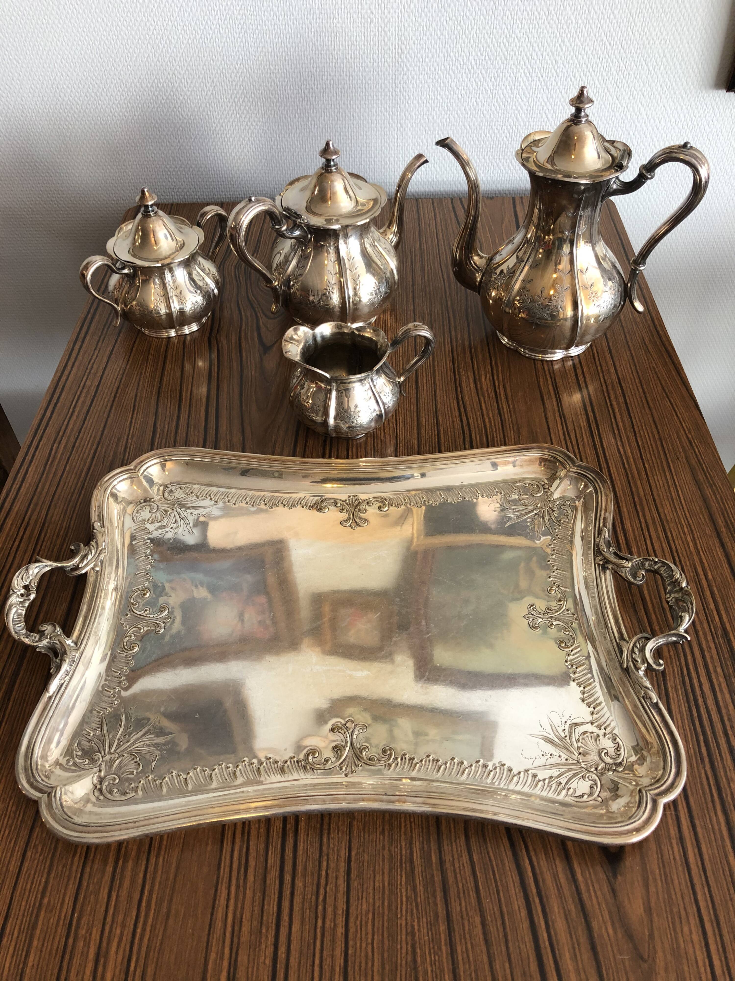 American silver metal tea/coffee service