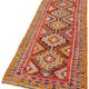 Turkish Handwoven Vintage Herki Kilim 105 cm x 336 cm