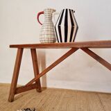Old wooden farm bench L140