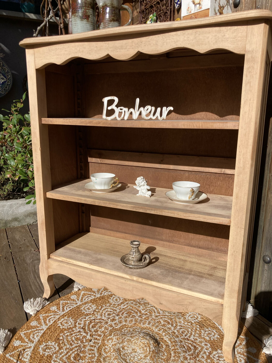 Bibus shelving practical console!! Raw walnut/ adjustable shelves