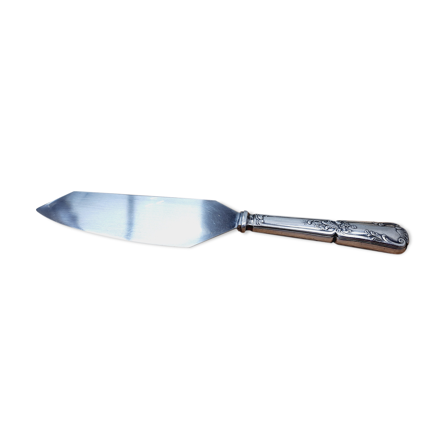 Silver metal pie shovel knife