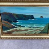 Marine painting Désiré-Lucas early twentieth oil on canvas