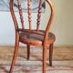 Children's chair in curved round wood old year