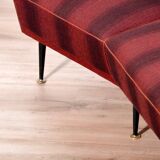 Rare curved vintage teak canapé 1950s / Decor series Deutschland 83