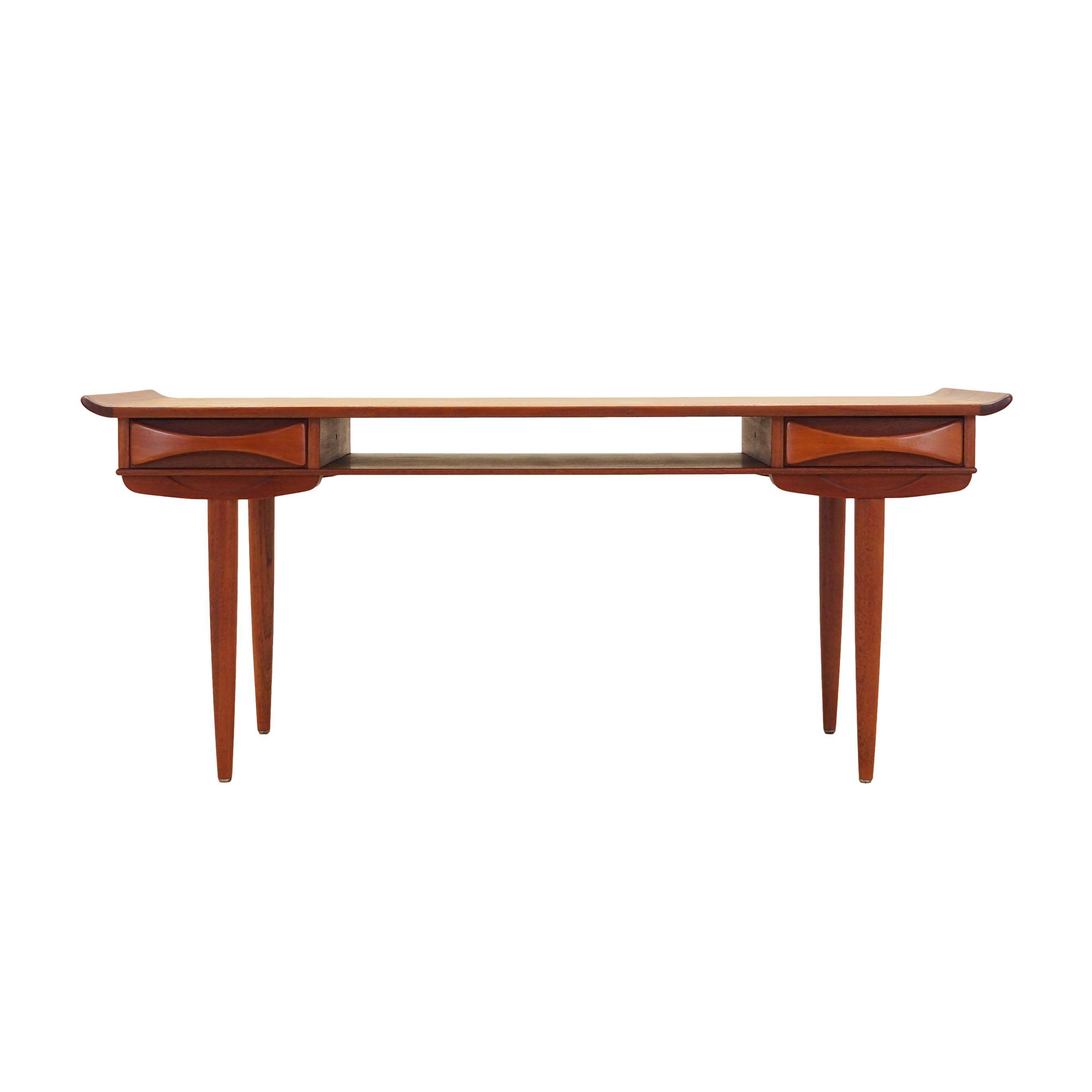 Teak coffee table, Danish design, 1970s, production: Denmark