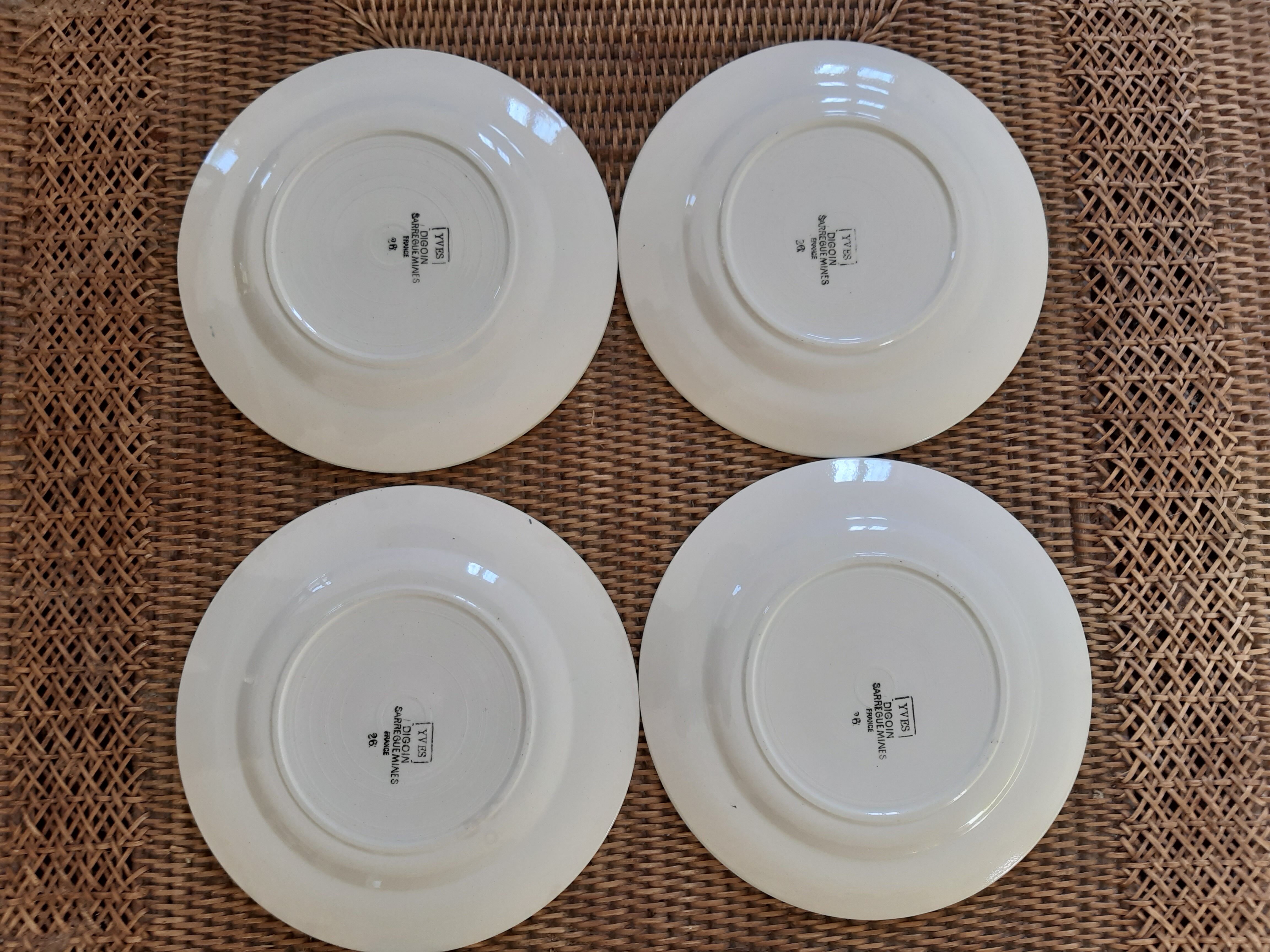 Digoin Sarreguemines plates