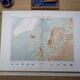 The North Atlantic, original map printed in 1879.