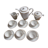 Service a cafe ancien, blanc et or, Limoges, 1940