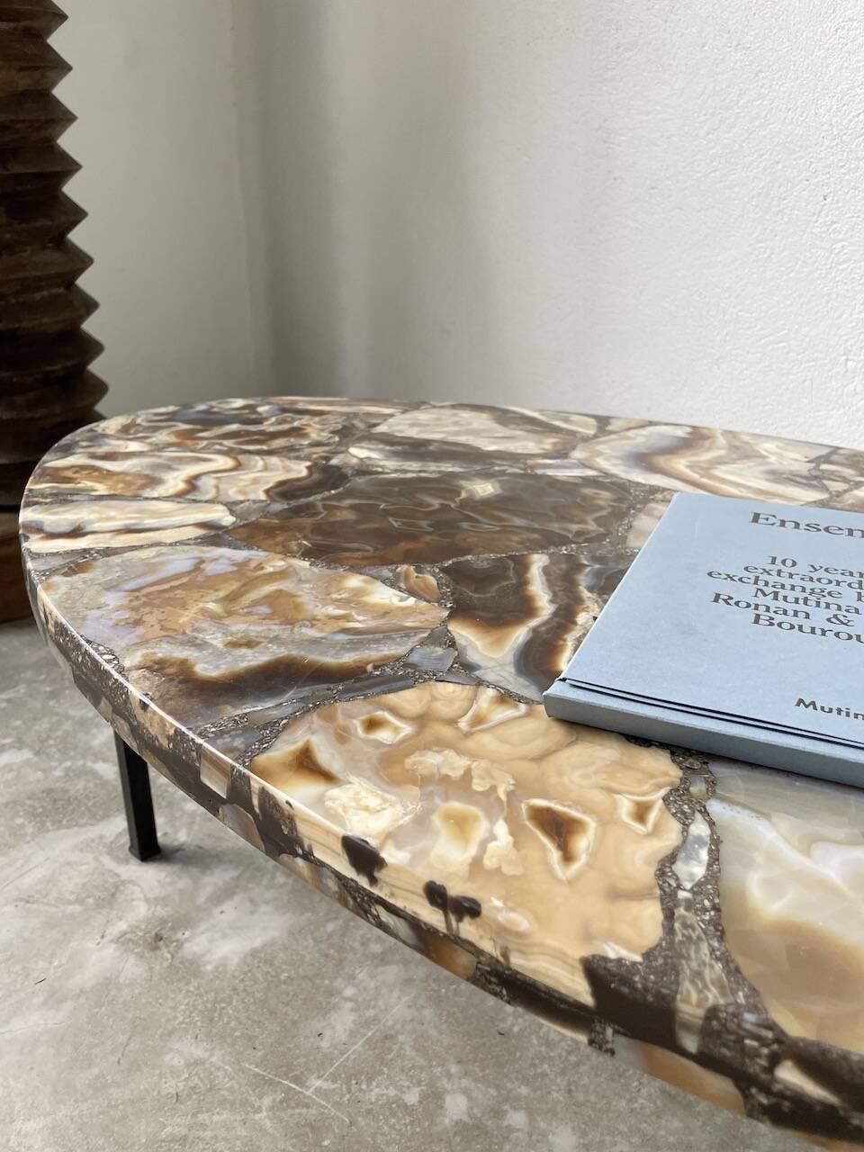 1950s Madagascar aragonite coffee table