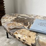 1950s Madagascar aragonite coffee table