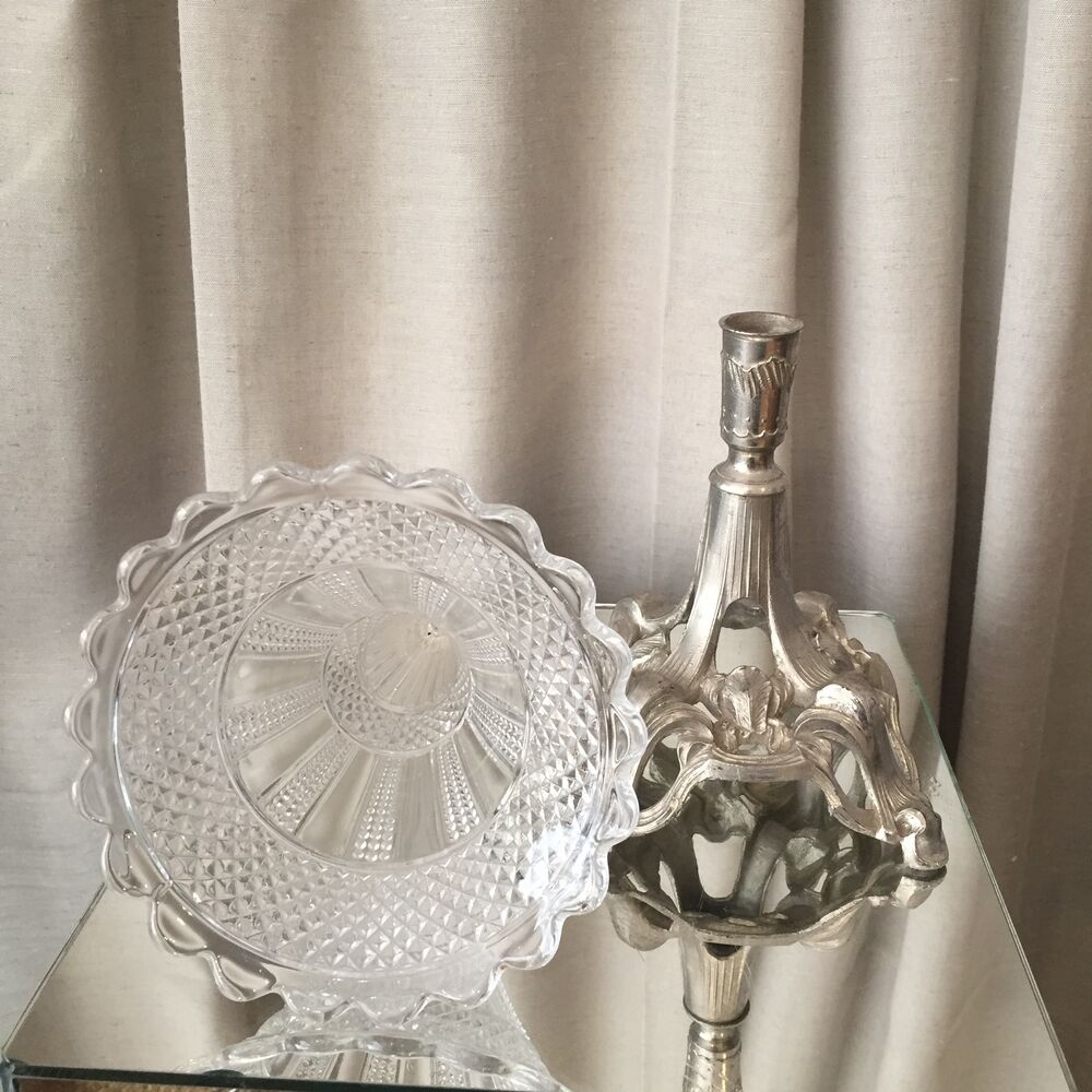 Vase soliflore in glass and regule