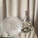 Vase soliflore in glass and regule