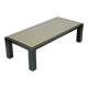 Table basse design Belgo Chrom par Roger van Hevel Or 23 carats 130 cm